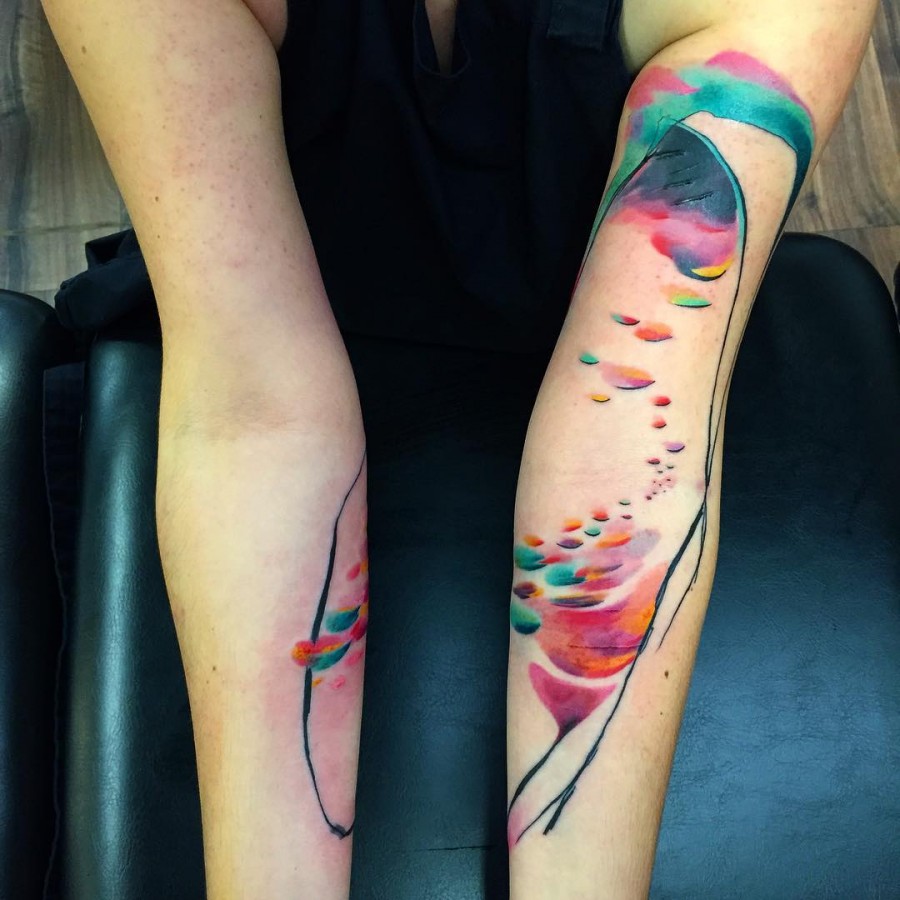 Watercolor Tattoos By Ondrash