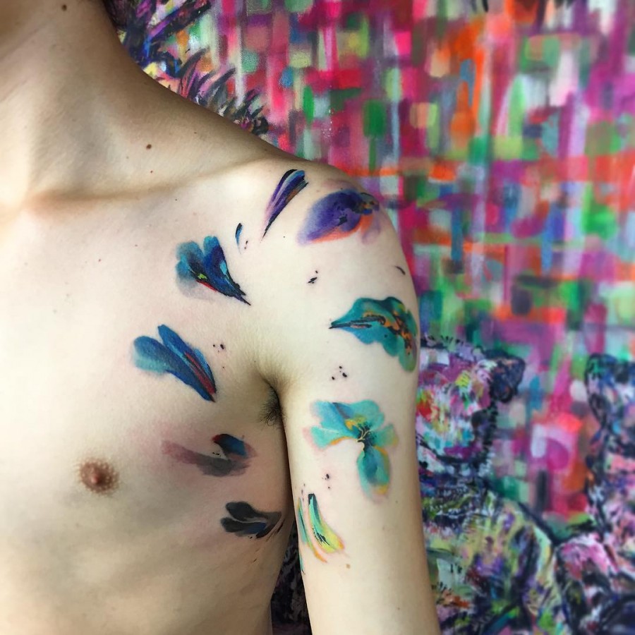 Watercolor Tattoos By Ondrash