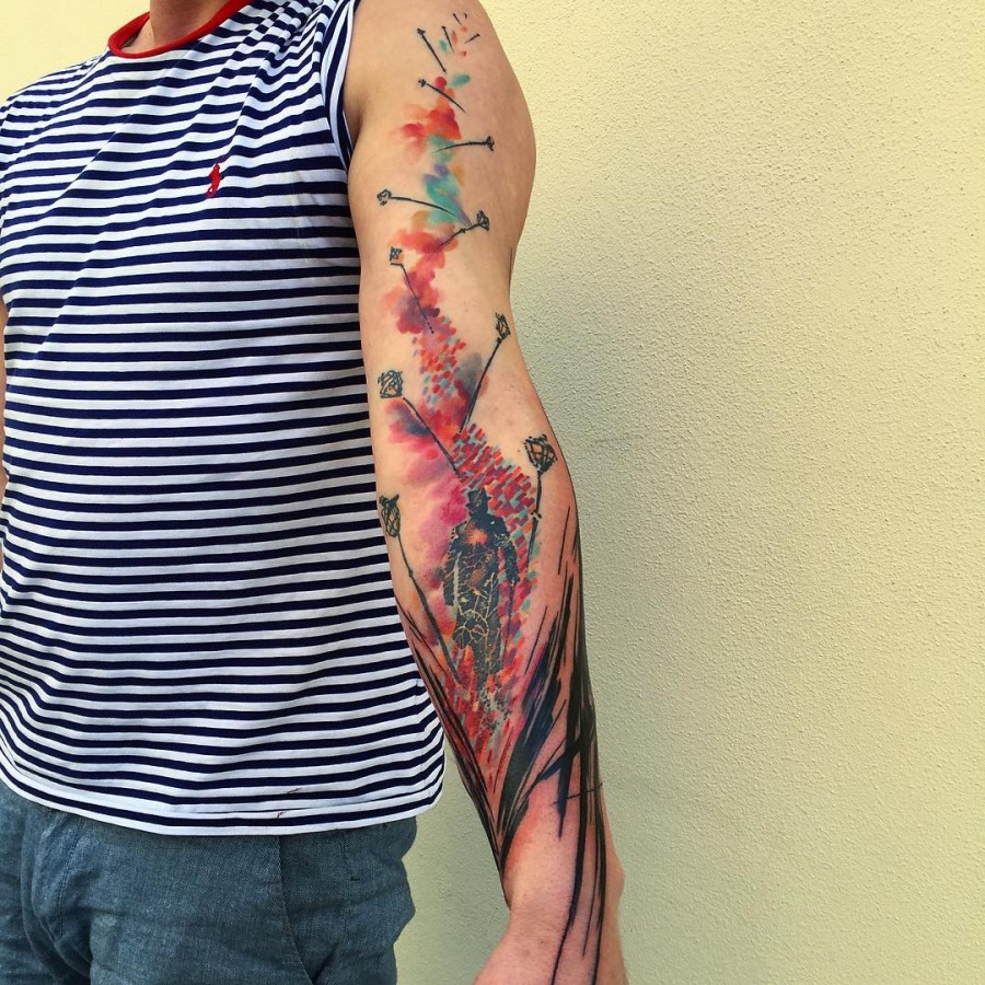 Watercolor Tattoos By Ondrash