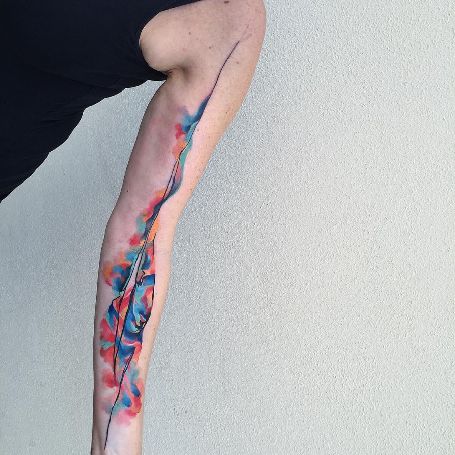 Watercolor Tattoos By Ondrash