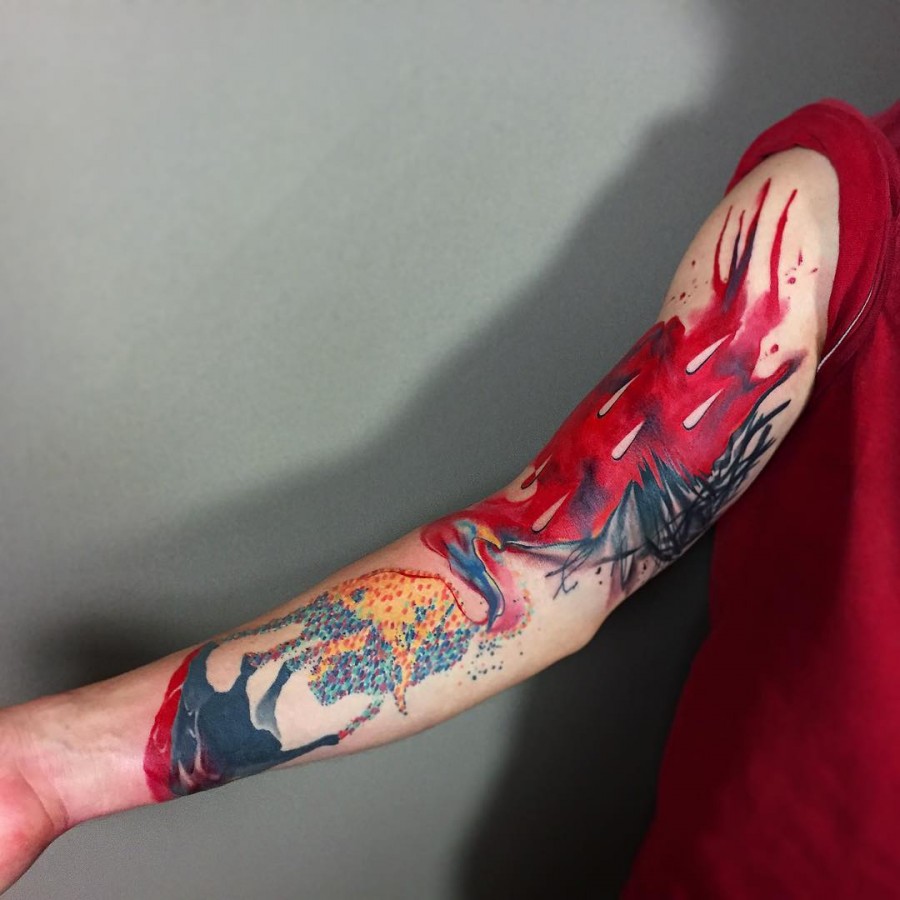 Watercolor Tattoos By Ondrash