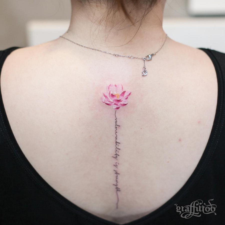 Watercolor Flower Tattoos