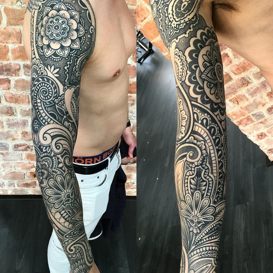 Mandala Sleeve Tattoos