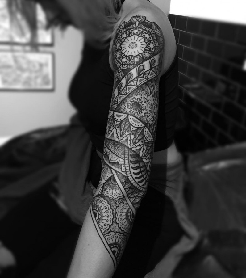 Mandala Sleeve Tattoos