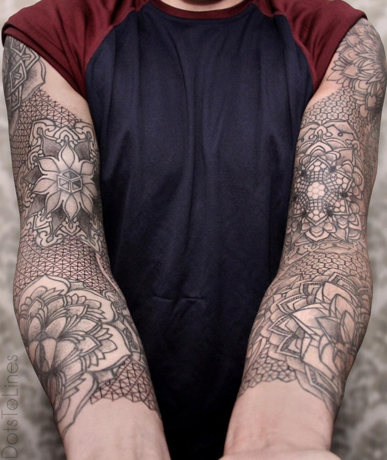 Mandala Sleeve Tattoos