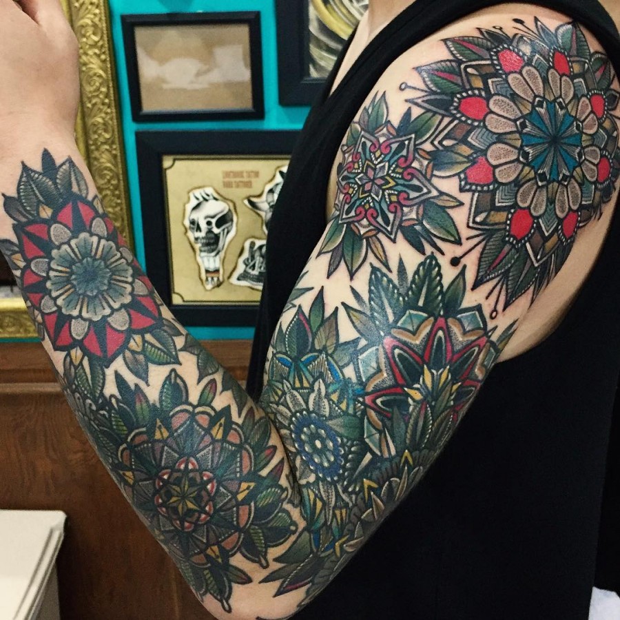 Mandala Sleeve Tattoos