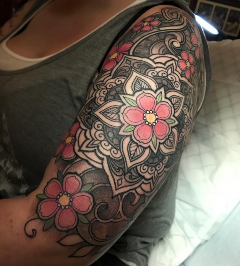 Mandala Sleeve Tattoos