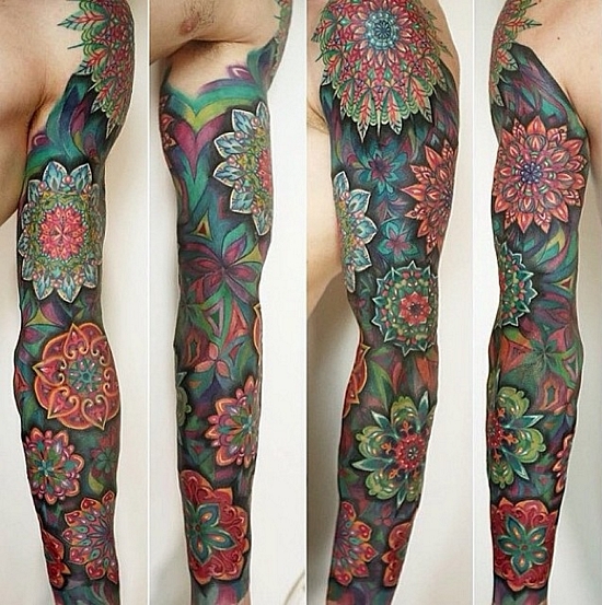 Mandala Sleeve Tattoos