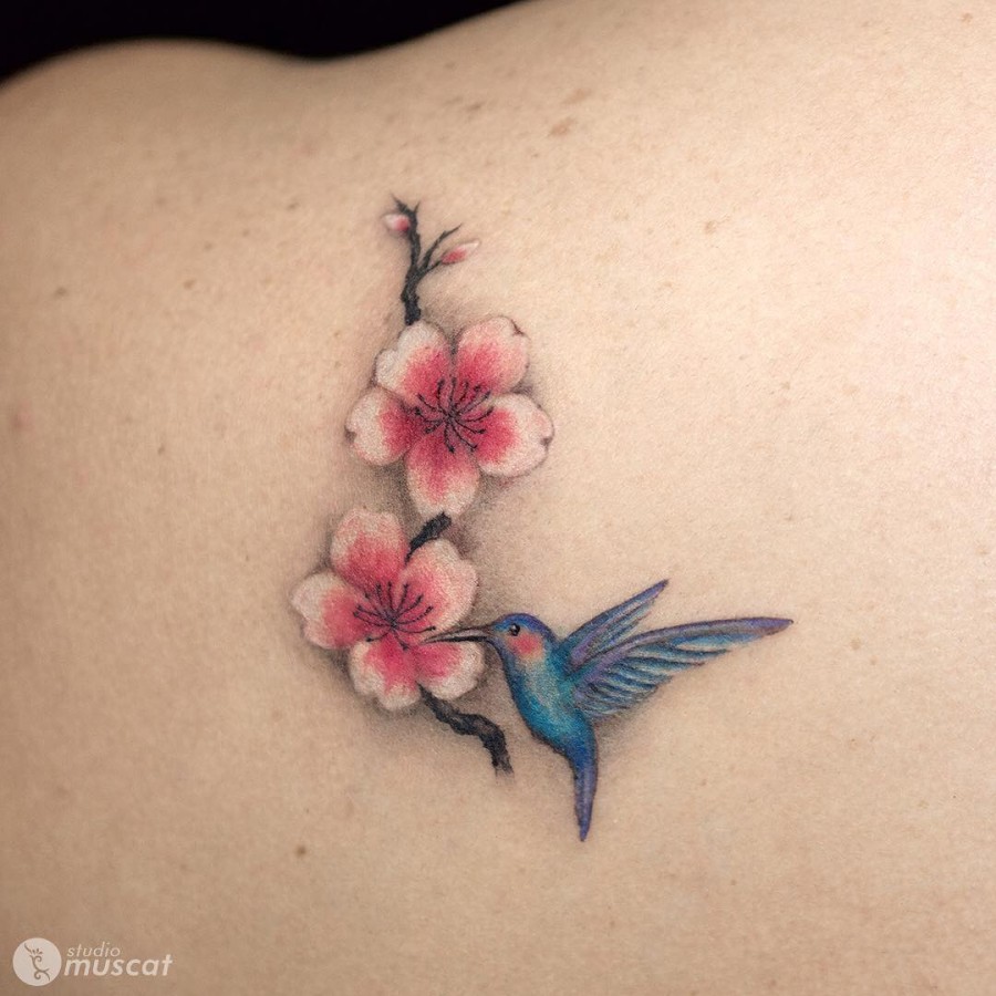 Watercolor Flower Tattoos