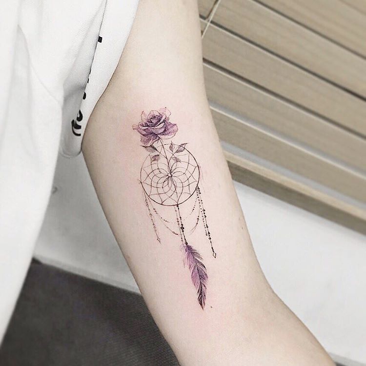 Watercolor Flower Tattoos