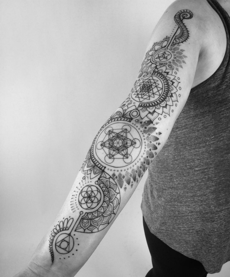 Mandala Sleeve Tattoos