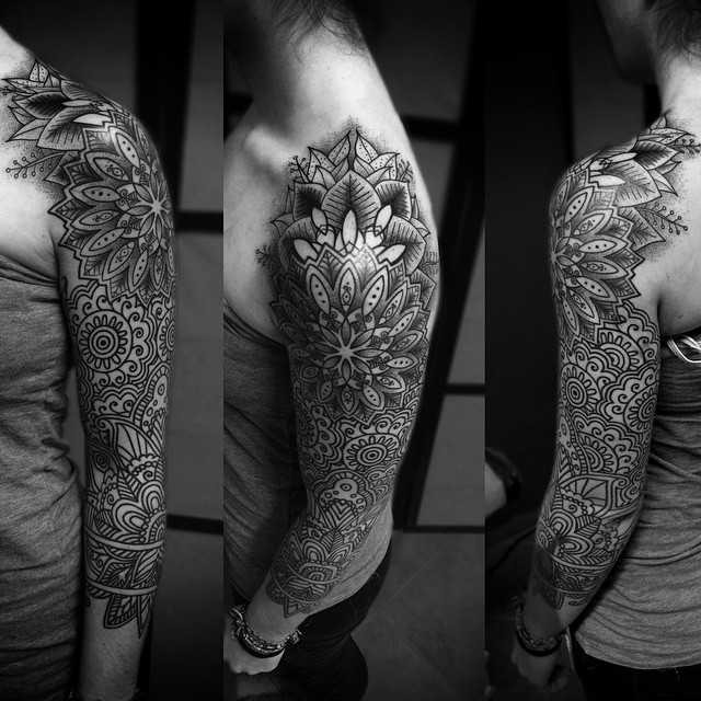 Mandala Sleeve Tattoos