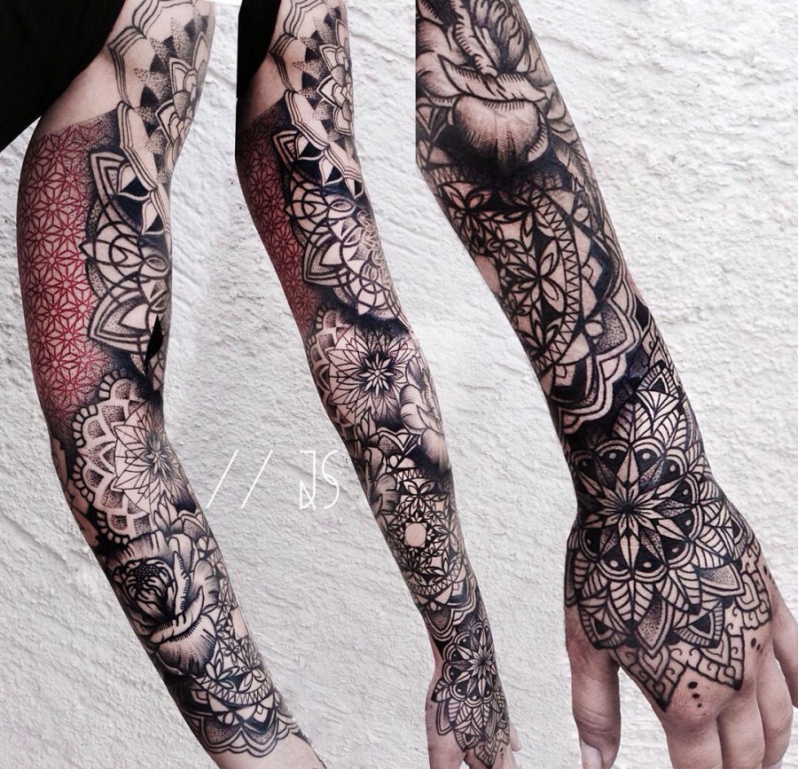 Mandala Sleeve Tattoos