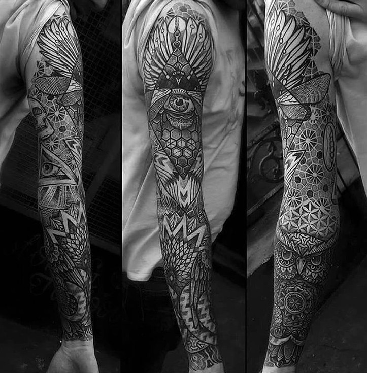 Mandala Sleeve Tattoos