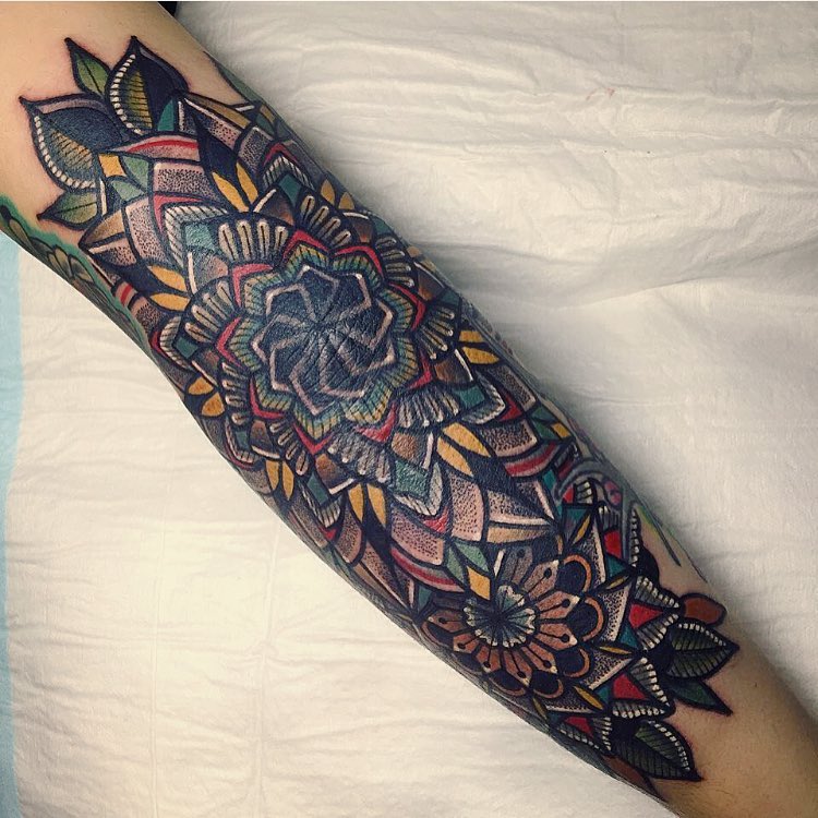 Mandala Sleeve Tattoos