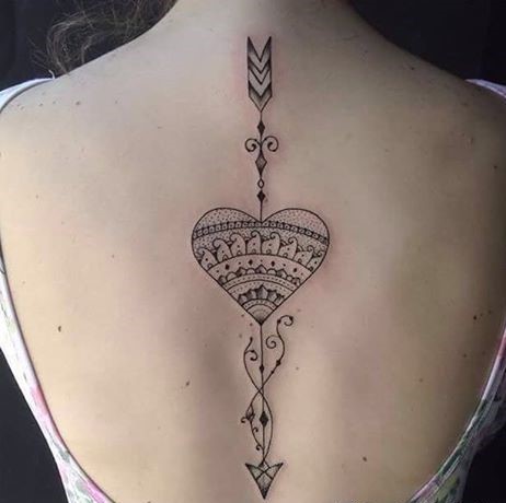 heart arrow tattoo by joseflavioaudi