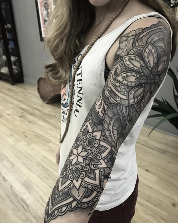 Mandala Sleeve Tattoos