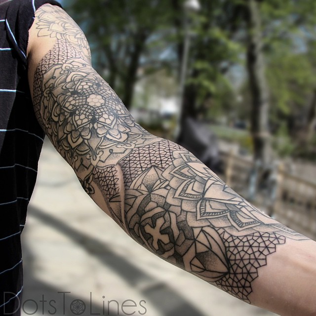 Mandala Sleeve Tattoos