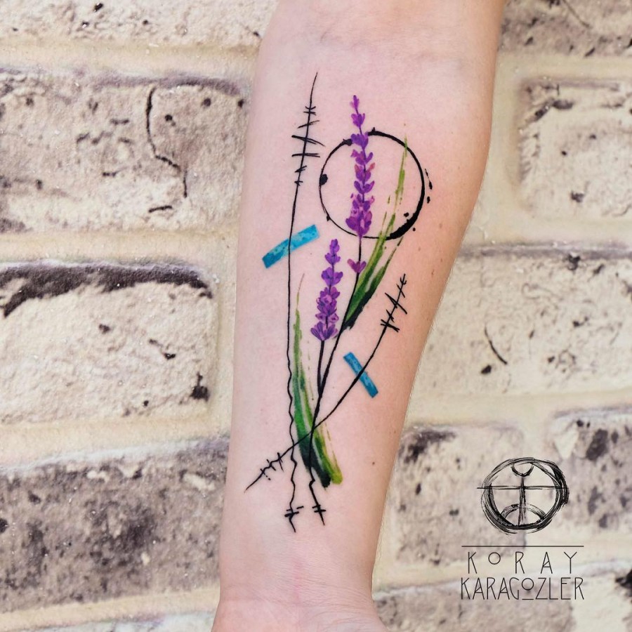 Watercolor Flower Tattoos