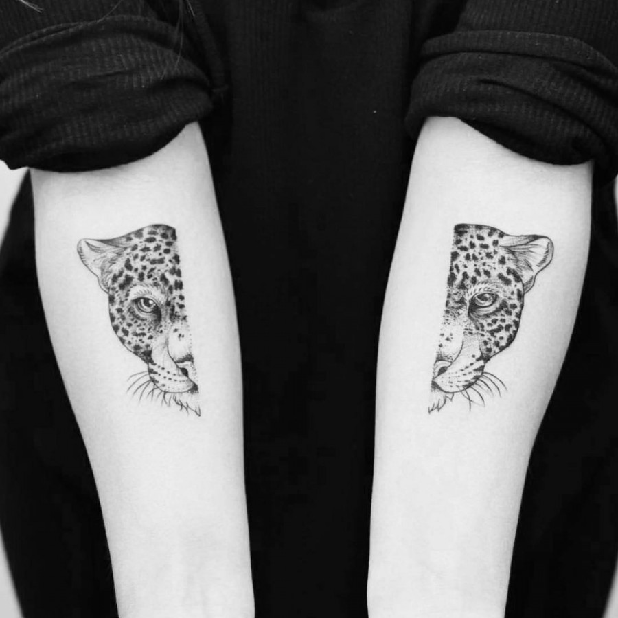 leopard tattoo by phoebe hunter