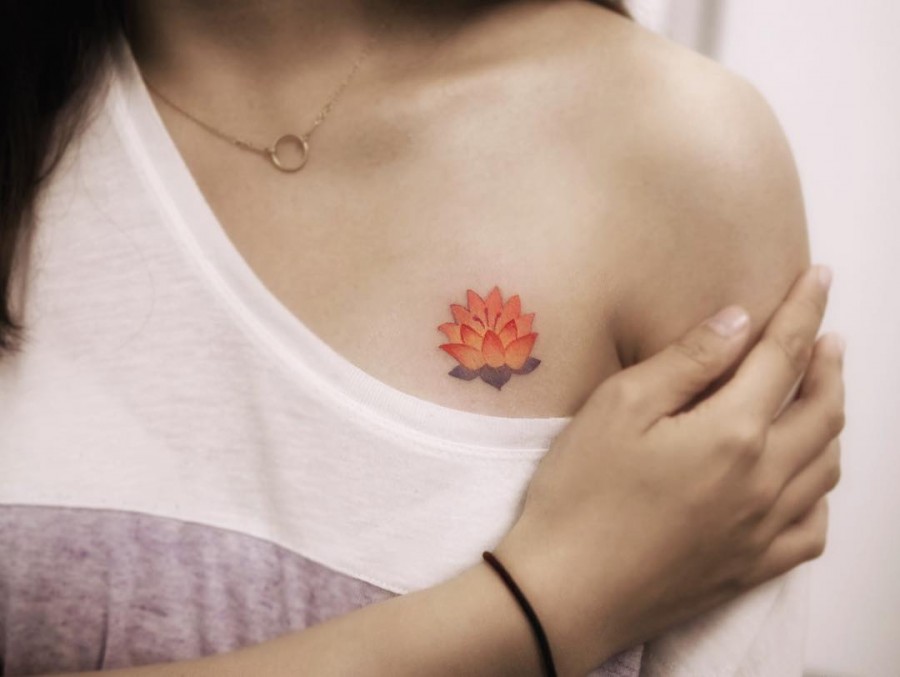 Watercolor Flower Tattoos