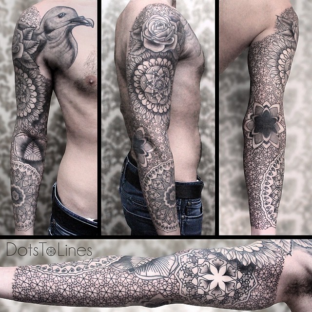 Mandala Sleeve Tattoos