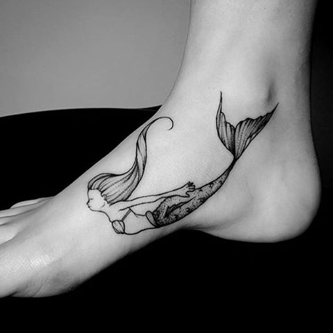 mermaid tattoo by salesdanilo