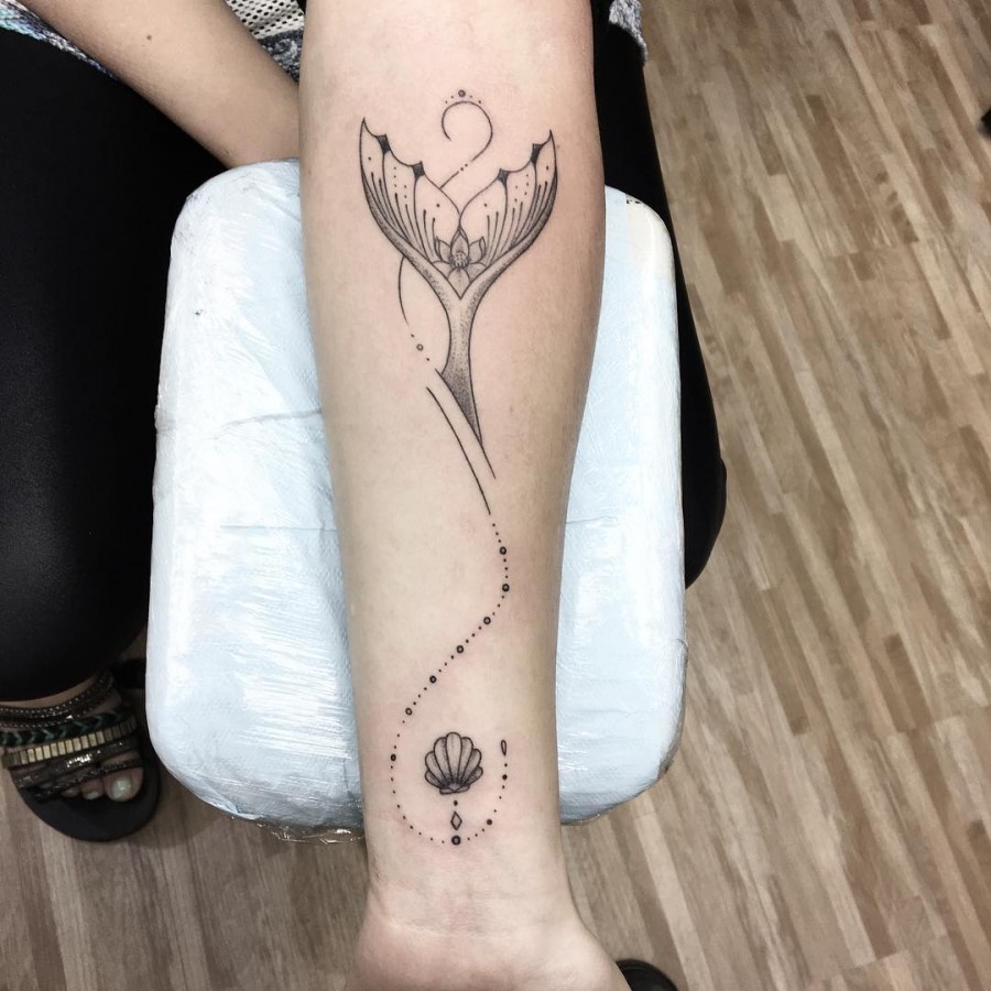 mermaid tattoo by wagner_maximus