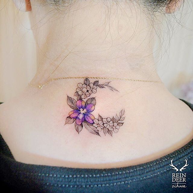 Watercolor Flower Tattoos