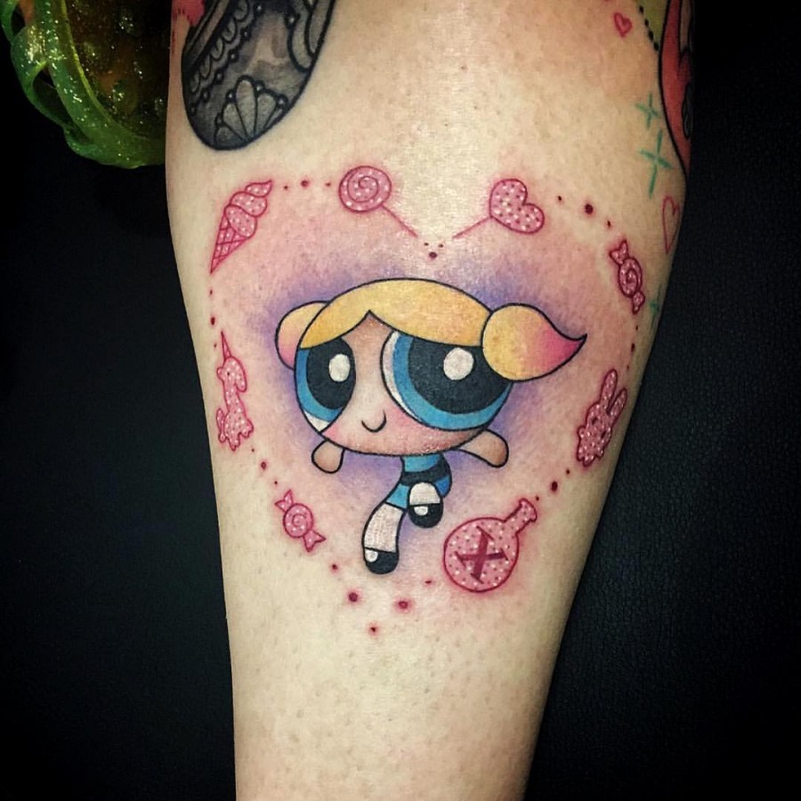 powerpuff girls tattoo by georgiagreynyc