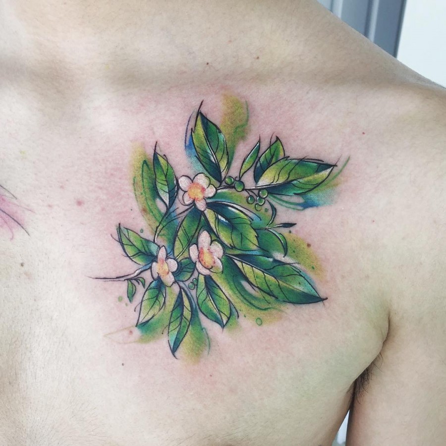 Watercolor Flower Tattoos