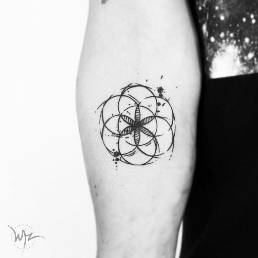 seed of life tattoo by gerardowaz