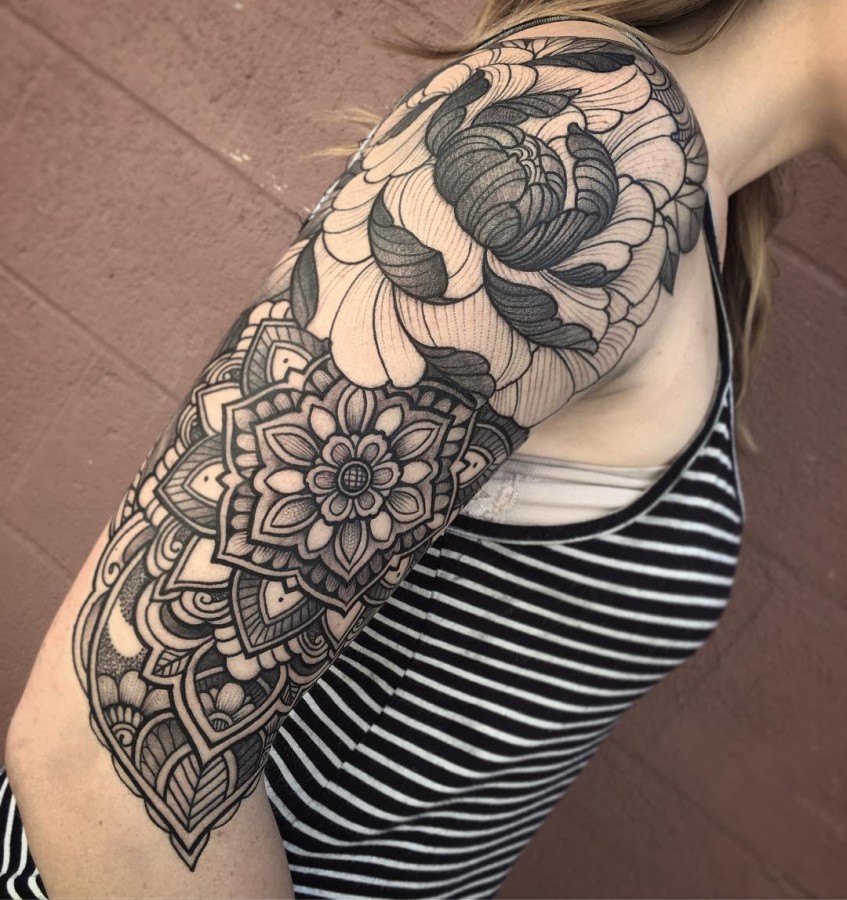 Mandala Sleeve Tattoos