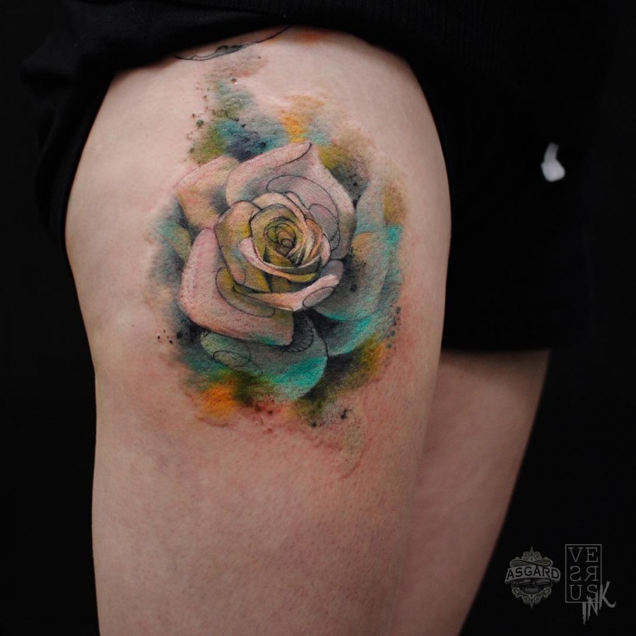 watercolor-rose-tattoo-by-aberto-cuerva