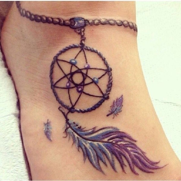 anklet dremacatcher tattoos for women