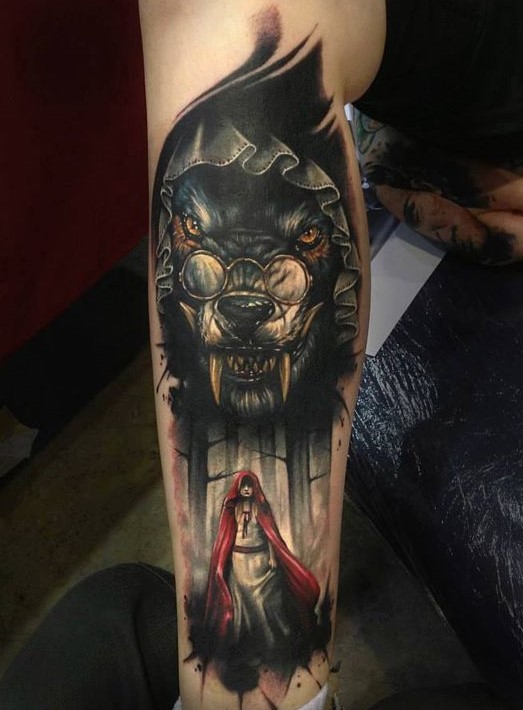 awesome-bad-wolf-tattoo