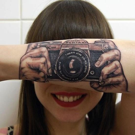 camera tattoos for women