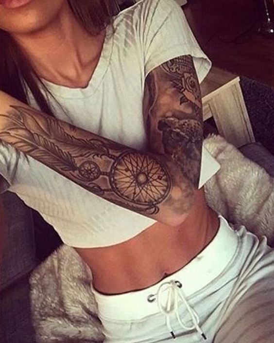 dreamcatcher-sleeve-tattoo