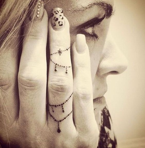 finger tattoos for women