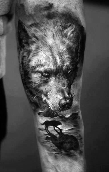 forearm-wolf-tattoos