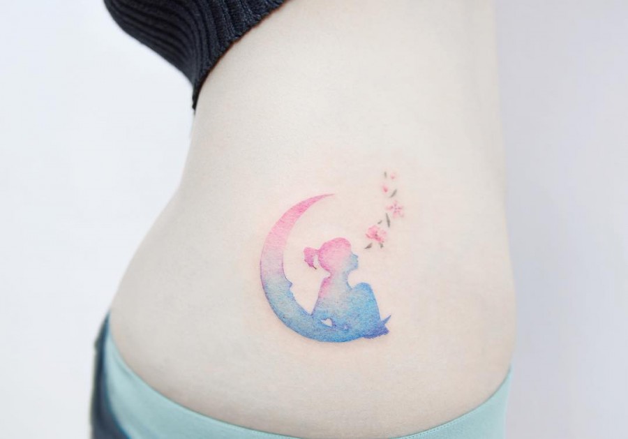girl-sitting-on-the-moon-tattoo-by-tattooist_banul
