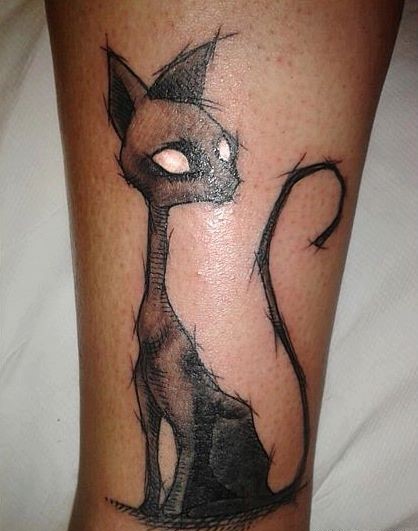 halloween-cat-tattoo