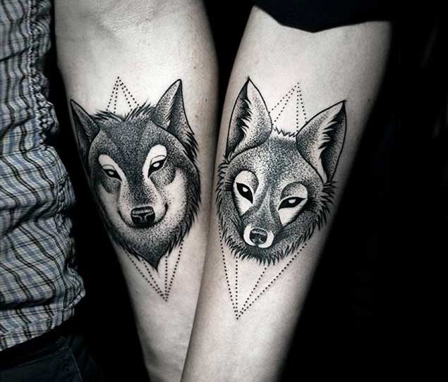 his-and-hers-wolf-tattoos