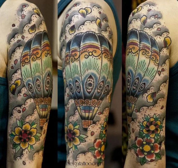 hot-air-balloon-tattoo-by-helga-hagen