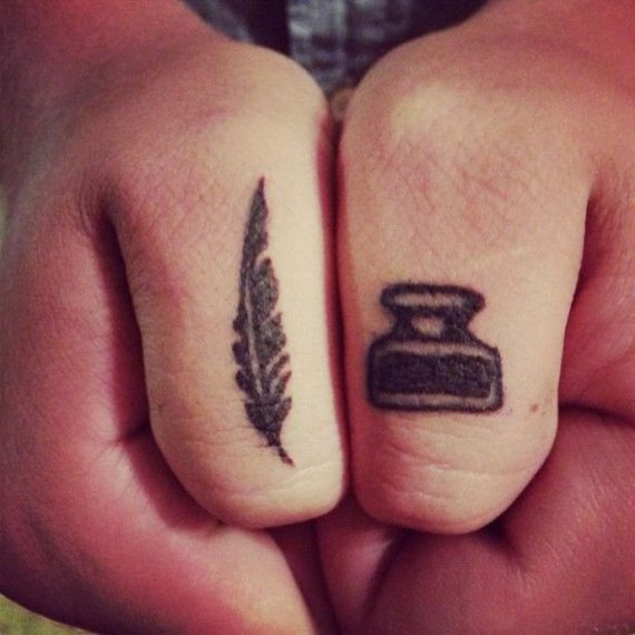 ink and quill tattoos for women