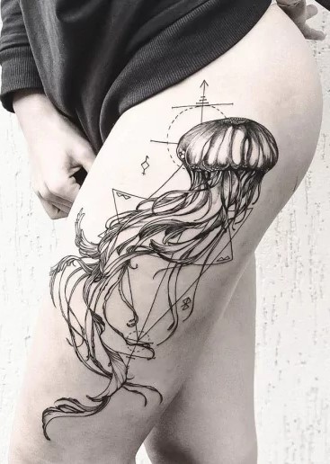 jellyfish tattoos for women