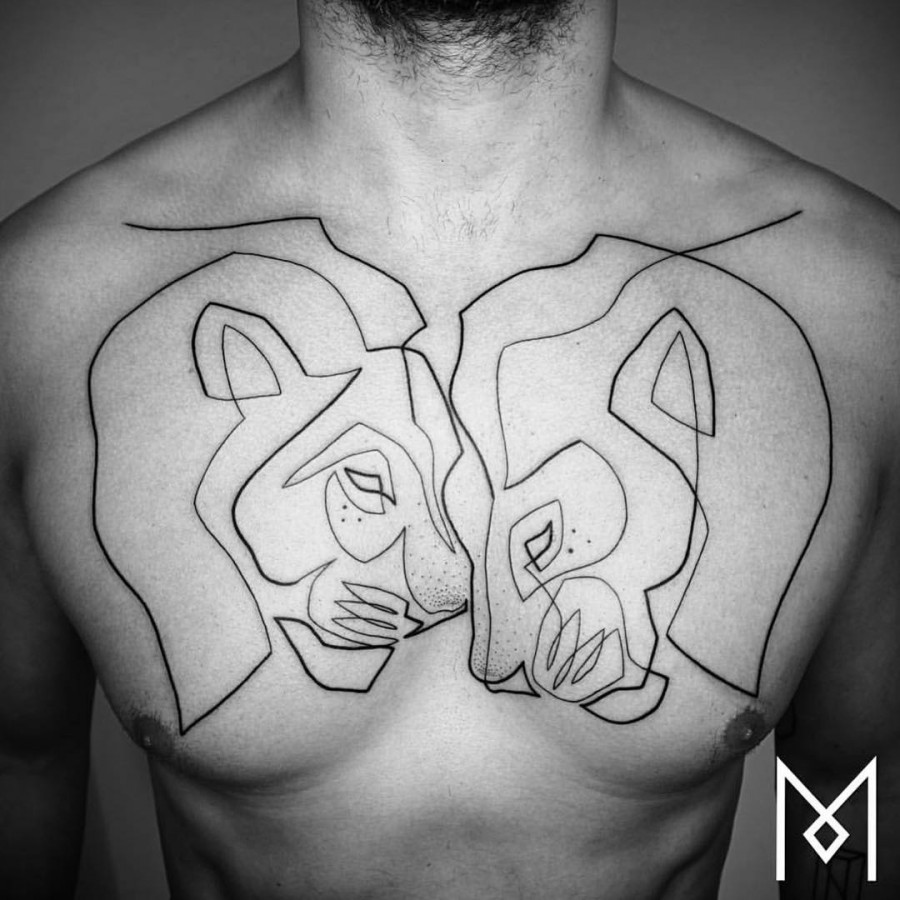 lion-chest-tattoo-by-mo-ganji