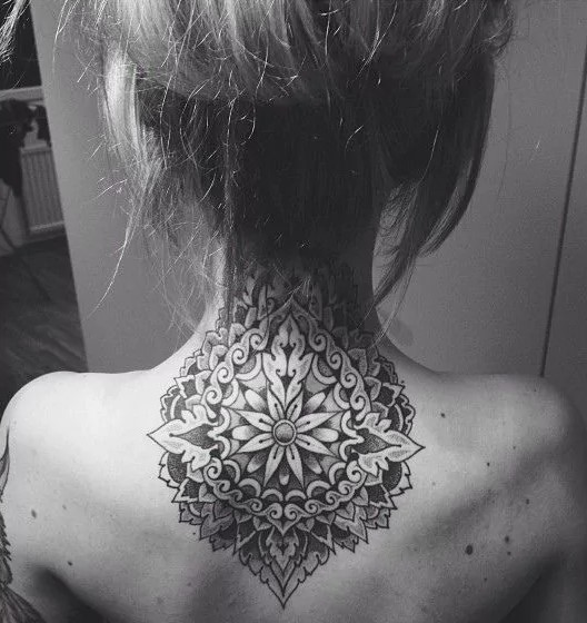 neck mandala tattoo1