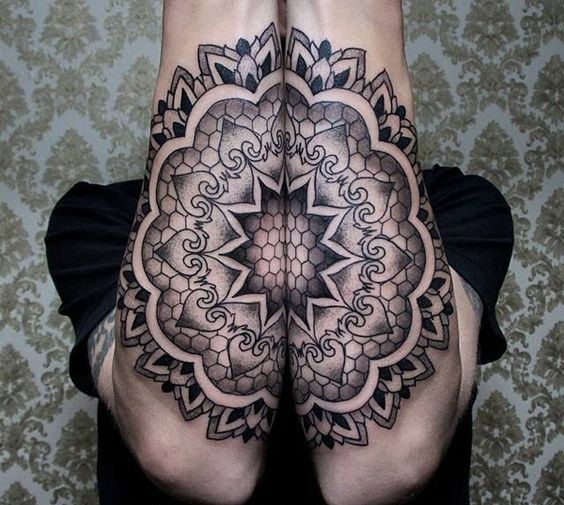 two piece mandala tattoo