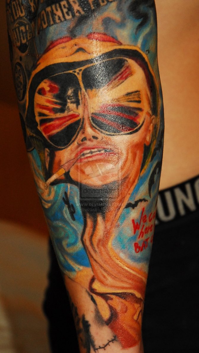 fear_and_loathing_in_las_vegas_tattoo_by_fridawikholm-d4lu0ke